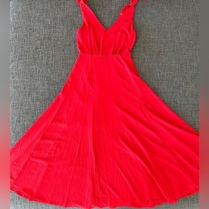 Betsey Johnston Red Midi Dress